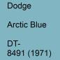 Preview: Dodge, Arctic Blue, DT- 8491 (1971).